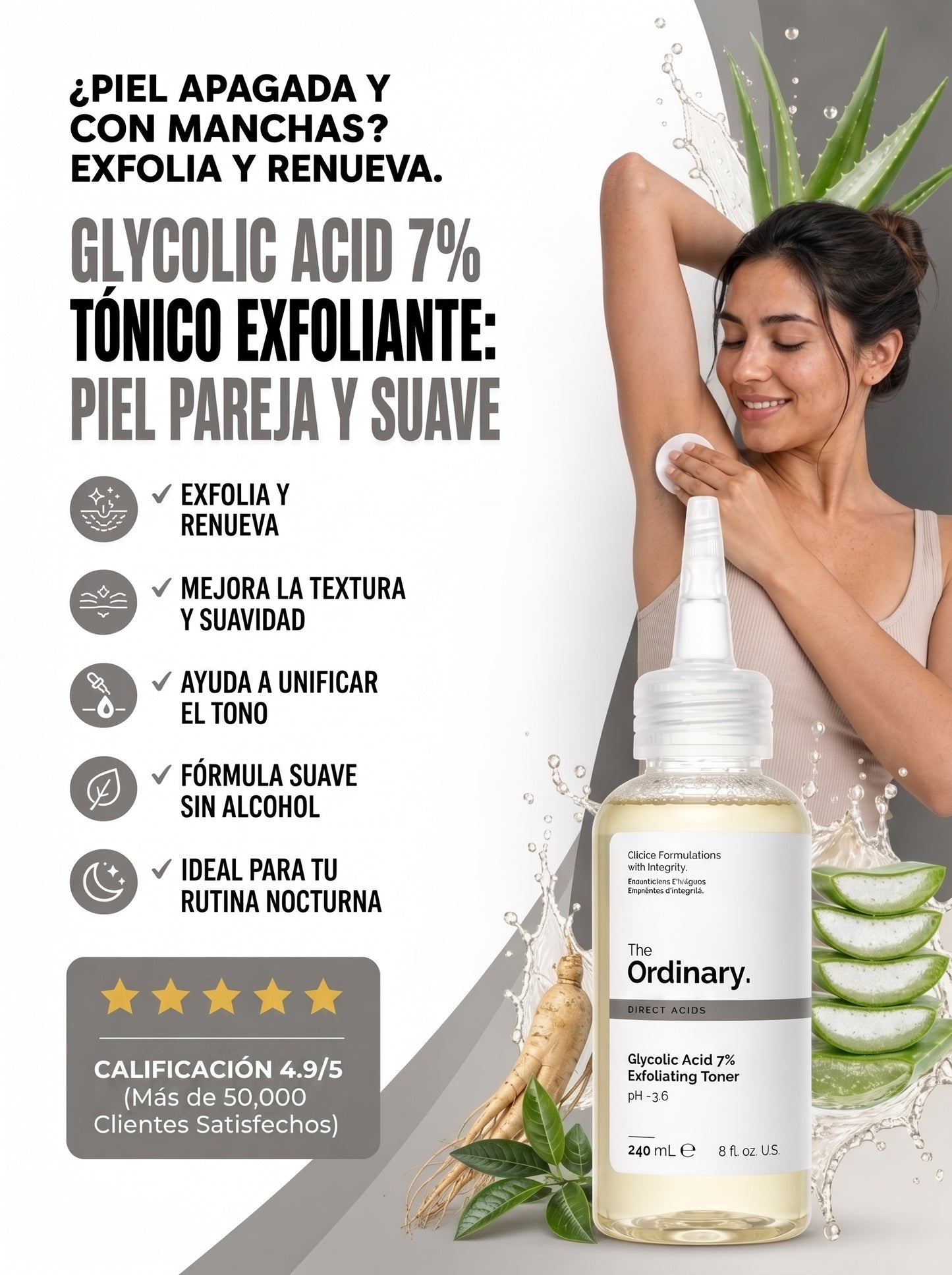 Acido Glycolico THE ORDINARY | 240 mL